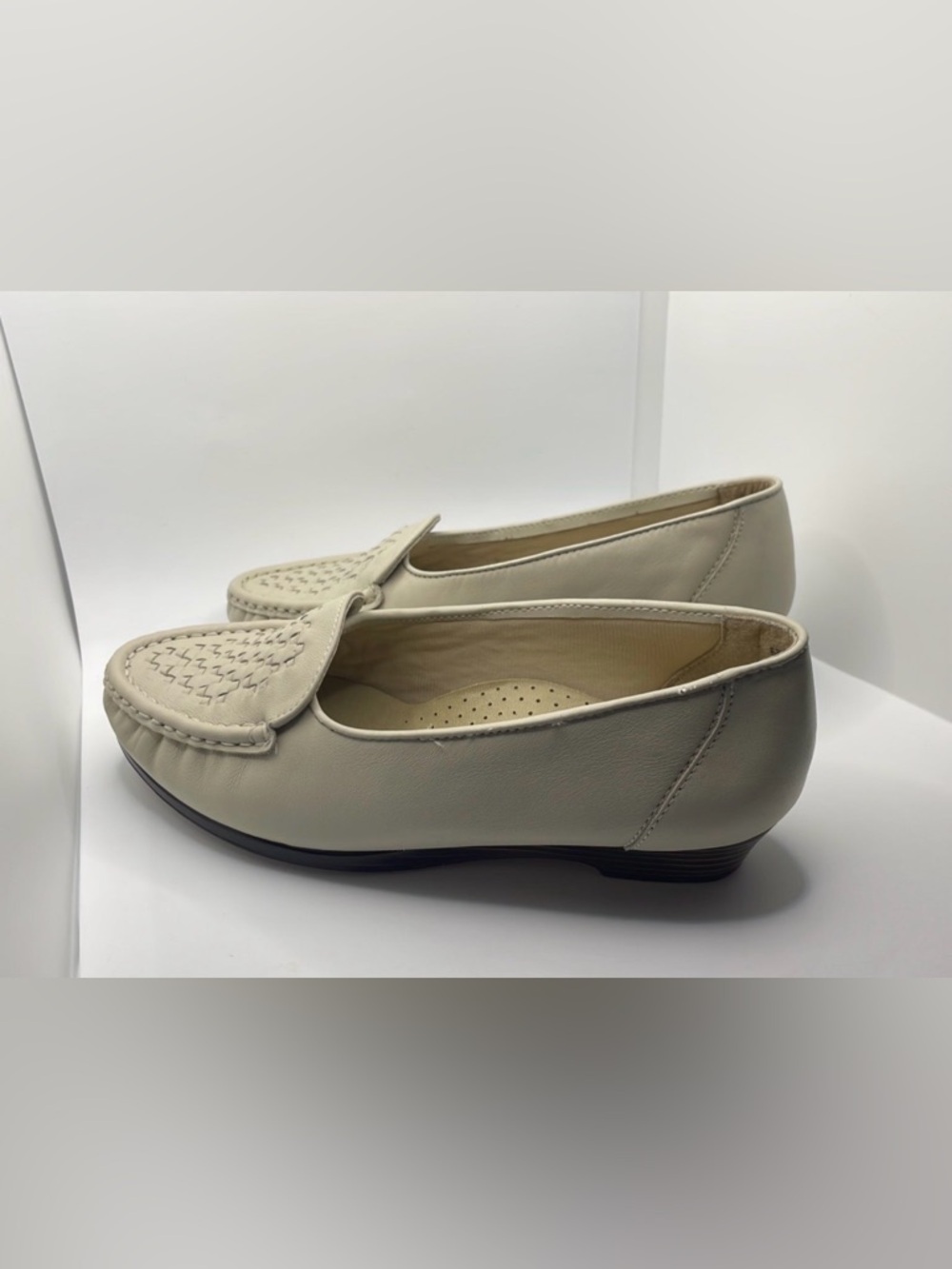 Softspots Cream Slip-On Loafers